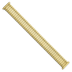 15-20mm Satin and Polished Yellow IP-plated Stainless Steel 6.25 inch Expansion Watch Band