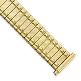 15-20mm Satin and Polished Yellow IP-plated Stainless Steel 6.25 inch Expansion Watch Band