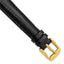 Black Teju Lizard Grain Leather Watch Band, 14mm - Sophia Jewelers
