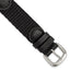 Black Army-Style Watch Band in Leather - Sophia Jewelers