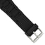 Link-Style Watch Band in Silicone Rubber, Brushed - Sophia Jewelers