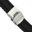 Oyster-Link Deployment Watch Band in Silicone Rubber, Brushed - Sophia Jewelers