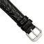 Alligator Grain Leather Watch Band in Black, 18mm - Sophia Jewelers
