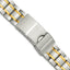 Two-Tone Oyster-Style Watch Band in Stainless Steel, 12 to 16 Mmmm - Sophia Jewelers