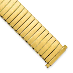 18-23mm Mens Satin Gold-tone Stainless Steel De-Flexo Expansion Link 6.75 inch Watch Band