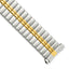 16-20mm Mens Sanded and Polished Two-tone Stainless Steel De-Flexo Expansion Link 6.75 inch Watch Band
