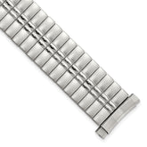 16-20mm Mens Sanded and Polished Stainless Steel De-Flexo Expansion Link 6.75 inch Watch Band