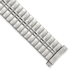 16-20mm Mens Sanded and Polished Stainless Steel De-Flexo Expansion Link 6.75 inch Watch Band