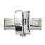 22mm Silver-tone Butterfly Style Deployment Buckle