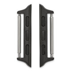 38mm Apple Watch Pair of Black Adapters Fits 20mm Watch Band