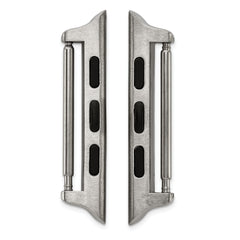 42mm Apple Watch Pair of Steel Adapters Fits 24mm Watch Band