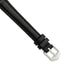 12mm Long Black Oilskin Leather with Stainless Steel Buckle 7.4 inch Watch Band