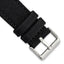 Black Nylon Watch Band with Silver-Tone Buckle 24mm
