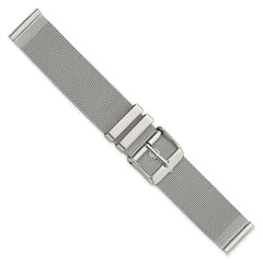 18mm Two-Piece Milanese Style Stainless Steel Fine Mesh 7.5 inch Watch Strap