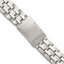 Folded Link Watch Band with Deployment Buckle in Stainless Steel - Sophia Jewelers