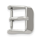 14mm Silver-tone Stainless Steel Buckle