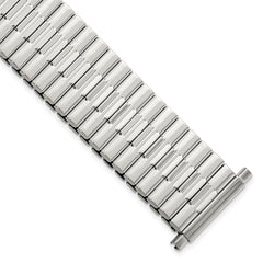 Mens Long 20-24mm Stainless Steel 7.5 inch Expansion Watch Band
