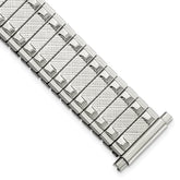 15-20mm Satin and Polished Stainless Steel 6.25 inch Expansion Watch Band
