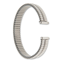 Ladies Extra-Long 11-15mm High Polished Stainless Steel 6.75 inch Expansion Watch Band