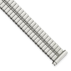 Ladies Extra-Long 11-15mm High Polished Stainless Steel 6.75 inch Expansion Watch Band