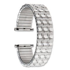 Sparkleband 16-22mm Satin and Polished Stainless Steel 7.25 inch Long Expansion Watch Band