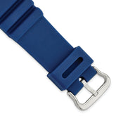 22mm Blue Polyurethane Sport with Stainless Steel Buckle 7.9 inch Watch Band