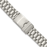 for Apple 42/44/45mm Smart Watch Long President-Style Stainless Steel 7.4 inch Watch Band with Stainless Steel Adapters