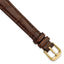 Alligator-Grain Leather Watch Band in Brown, 19mm - Sophia Jewelers