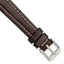 DeBeer Brown Dark Watch Band in Leather - Sophia Jewelers