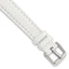 White Leather Watch Band with Panerai-Style Buckle, 18mm - Sophia Jewelers