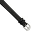 Classic Black Calfskin Watch Band in Leather, Matte, 10mm - Sophia Jewelers