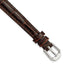 Dark DeBeer Brown Crocodile-Grain Watch Band in Leather - Sophia Jewelers