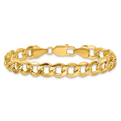 14k 9mm Semi-Solid Curb Chain
