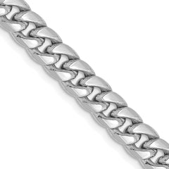 14k WG 6mm Semi-Solid Miami Cuban Chain