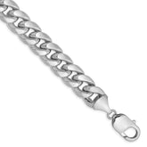 14k WG 11mm Semi-Solid Miami Cuban Chain