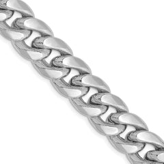 14k WG 11mm Semi-Solid Miami Cuban Chain