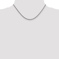 14K White Gold 16 inch 2.35mm Semi-Solid 3-Wire Wheat with Lobster Clasp Chain