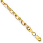 14k 4.9mm Semi-solid D/C Open Link Cable Chain
