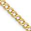 14K 28 inch 2.85mm Semi-Solid Curb with Lobster Clasp Chain