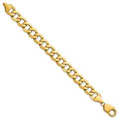 14k 11.3mm Semi-Solid Curb Chain