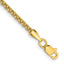 14K Yellow Gold Wheat Chain Necklace 2mm