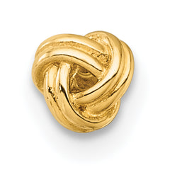 14k 18 Gauge Polished Love Knot Labret Stud