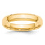 14K Yellow Gold Beveled Comfort-Fit Wedding Band 4mm