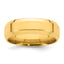 7.0mm 14K Yellow Gold Beveled Edge Comfort Fit Wedding Band - Sophia Jewelers