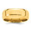 8.0mm 14K Yellow Gold Beveled Edge Comfort Fit Wedding Band - Sophia Jewelers