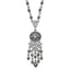 Hematite Faceted Acrylic Beads Necklace, 16 Inch - Sophia Jewelers