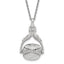 1928 Jewelry Silver-tone Three Sided Spinning Floral Pattern Oval 13mm Lockets 30 inch Necklace Holds 6 Photos