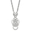 1928 Jewelry Silver-tone Fancy Filigree Scroll 28 inch Eye Glass or Badge Holder Necklace - Sophia Jewelers