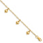 Puffed Heart Charm Bracelet in 14K Yellow Gold, 6mm, 6 Inch - Sophia Jewelers