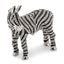 Zebra Bling Full Crystal Trinket Box in Pewter with Matching Necklace - Sophia Jewelers